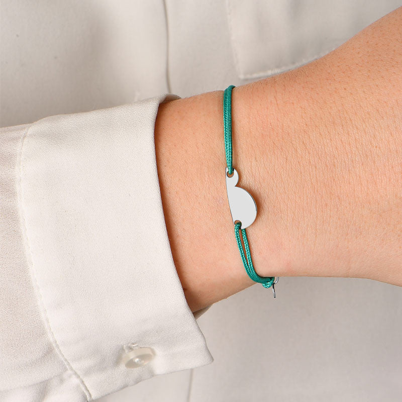 Bracelet cordon (future) maman - petit modèle b.doo - or ou argent