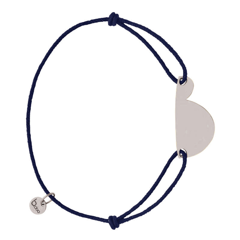 Bracelet cordon (futur) papa - grand modèle b.doo - or ou argent