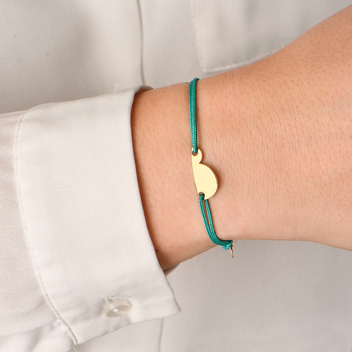 Bracelet cordon (future) maman - petit modèle b.doo - or ou argent