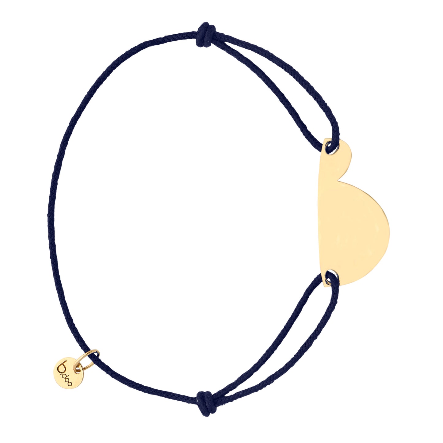Bracelet cordon (futur) papa - grand modèle b.doo - or ou argent