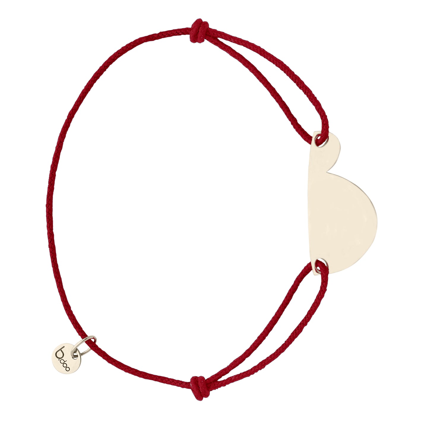 Bracelet cordon (futur) papa - grand modèle b.doo - or ou argent