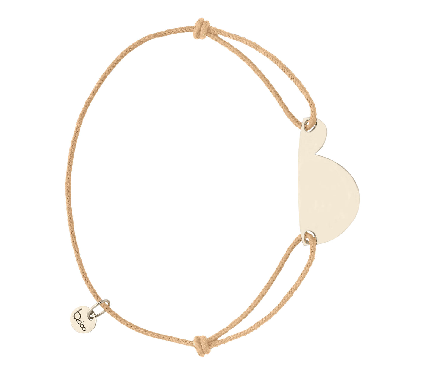 Bracelet cordon (future) maman - petit modèle b.doo - or ou argent