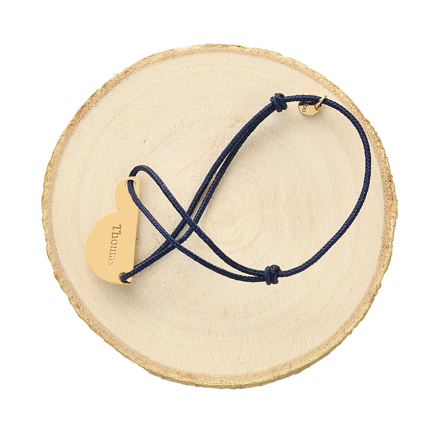 Bracelet cordon (futur) papa - grand modèle b.doo - or ou argent