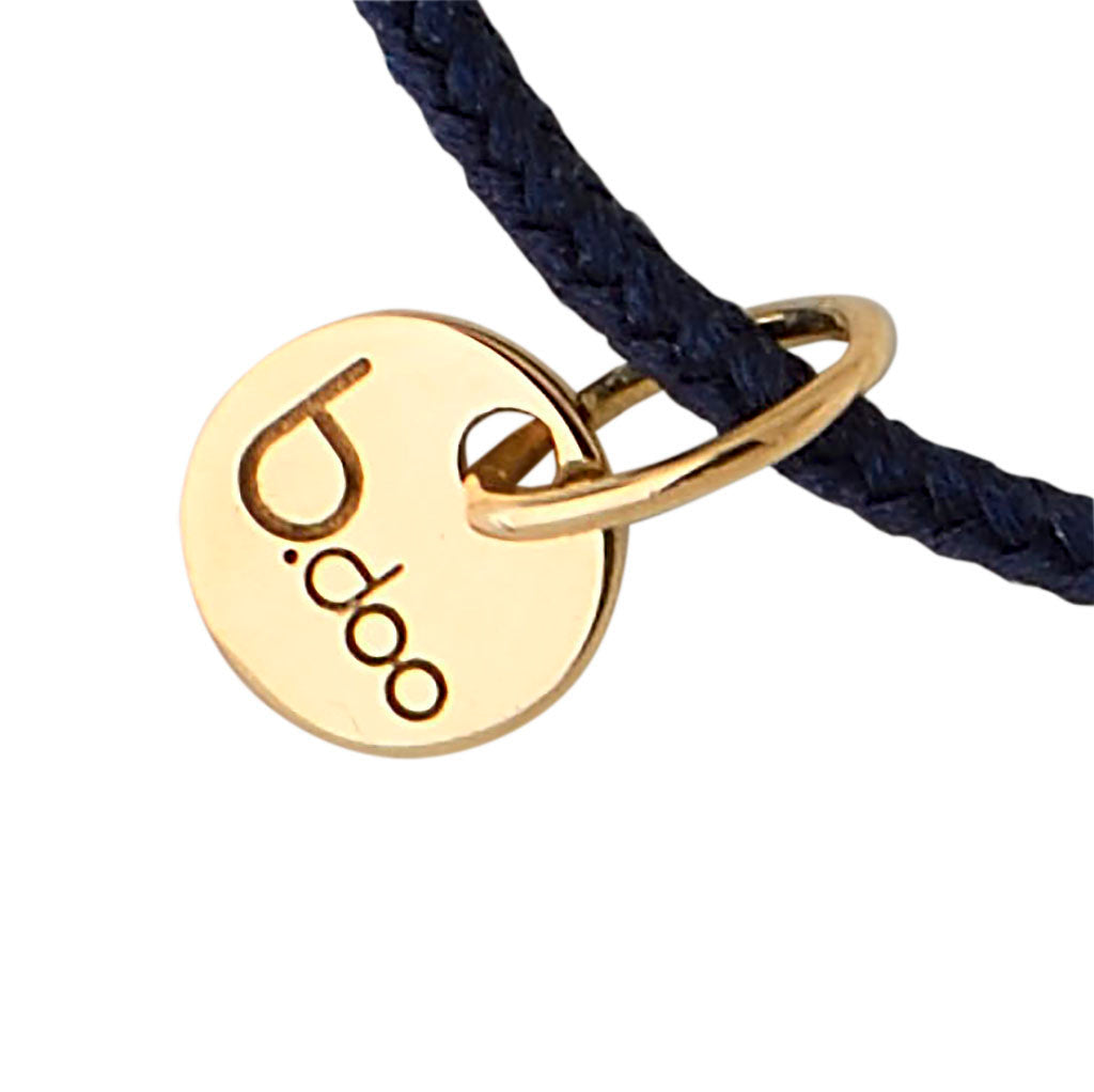 Bracelet cordon (futur) papa - grand modèle b.doo - or ou argent